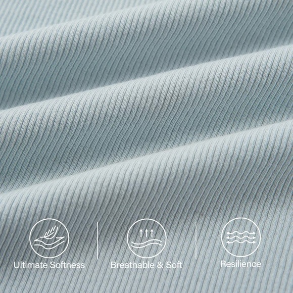 NWT New OGL V-neck A-line New Airy Brami Tank Dress in Foam Blue size Medium - Picture 3 of 12